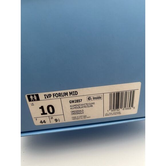 Adidas Unisex Ivy Park Silver Forum Mid Casual Fashion Sneakers Size 10 - Picture 13 of 13